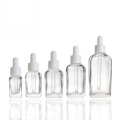 10ml 15ml 20ml 30ml 50ml 100ml Eye Face Serum Essential Oil Cosmetic Clear Square Glass Dropper Bottle Packaging